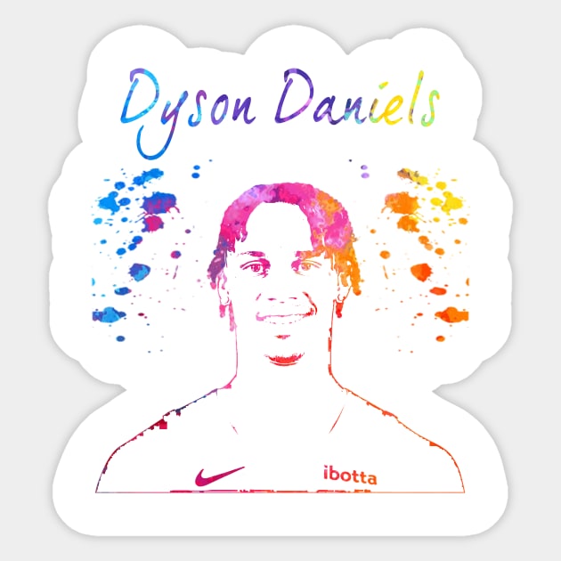 Dyson Daniels Sticker by Moreno Art